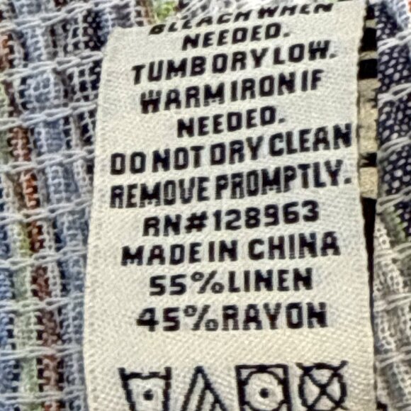 Indigo Rein Womens Striped Cropped Pants With Smocked Waistband Multicolor Sz M - Picture 6 of 8